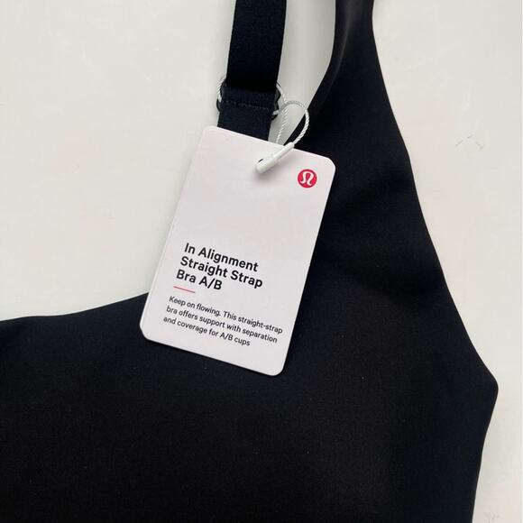 Lululemon in alignment bra black 2 NWT - Picture 6 of 9